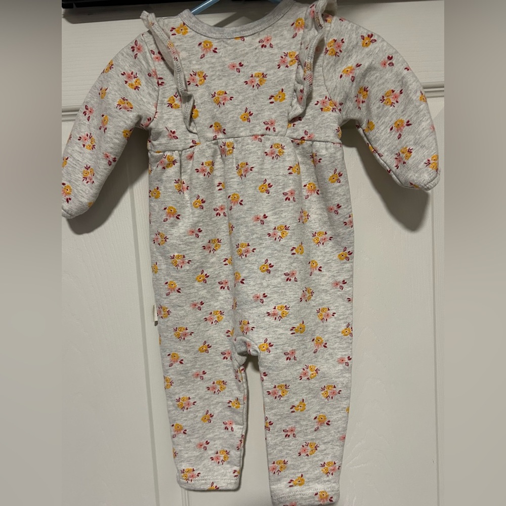 Organic Cotton floral bodysuit Rabbit + Bear - Picture 5 of 5